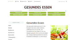 Desktop Screenshot of gesundesessen.org