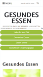 Mobile Screenshot of gesundesessen.org