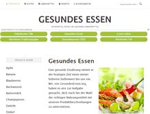Tablet Screenshot of gesundesessen.org